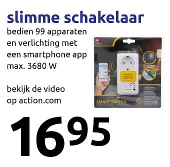 Aanbiedingen Slimme schakelaar - Huismerk - Action - Geldig van 13/09/2017 tot 19/09/2017 bij Action