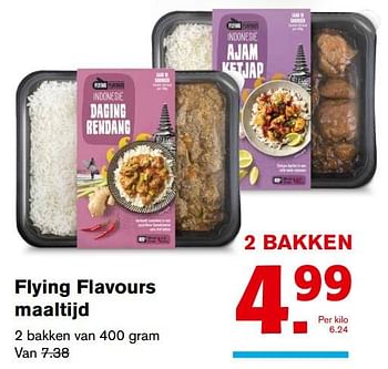 Aanbiedingen Flying flavours maaltijd - Flying Flavours - Geldig van 13/09/2017 tot 19/09/2017 bij Hoogvliet
