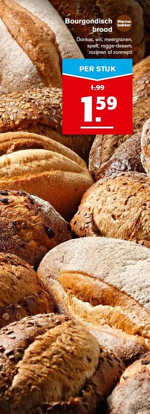 Aanbiedingen Bourgondisch brood - Huismerk - Hoogvliet - Geldig van 13/09/2017 tot 19/09/2017 bij Hoogvliet