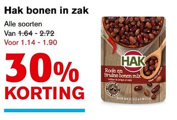 Aanbiedingen Hak bonen in zak - Hak - Geldig van 13/09/2017 tot 19/09/2017 bij Hoogvliet