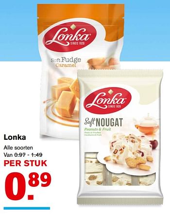Aanbiedingen Lonka - Lonka - Geldig van 13/09/2017 tot 19/09/2017 bij Hoogvliet