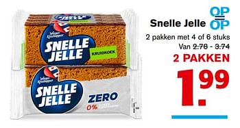 Aanbiedingen Snelle jelle - Snelle Jelle - Geldig van 13/09/2017 tot 19/09/2017 bij Hoogvliet
