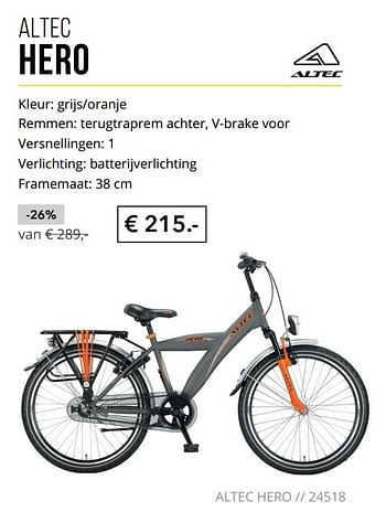 Aanbiedingen Altec hero - Altec - Geldig van 01/09/2017 tot 30/09/2017 bij Internet Bikes