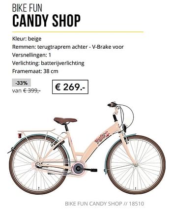 Aanbiedingen Bike fun candy shop - Bike Fun - Geldig van 01/09/2017 tot 30/09/2017 bij Internet Bikes