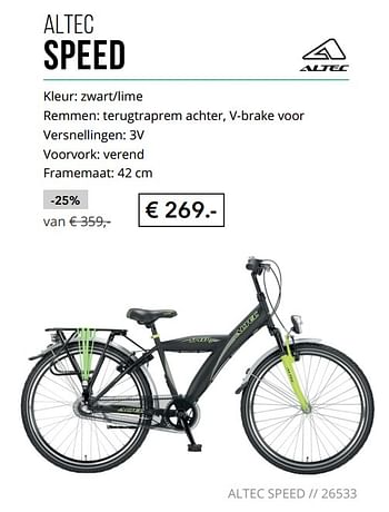 Aanbiedingen Altec speed - Altec - Geldig van 01/09/2017 tot 30/09/2017 bij Internet Bikes
