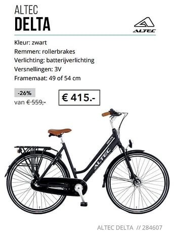 Aanbiedingen Altec delta - Altec - Geldig van 01/09/2017 tot 30/09/2017 bij Internet Bikes