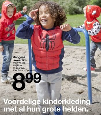 Aanbiedingen Jongens sweater - Huismerk - Zeeman  - Geldig van 16/09/2017 tot 23/09/2017 bij Zeeman