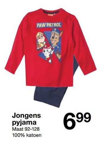 Aanbiedingen Jongens pyjama - Huismerk - Zeeman  - Geldig van 16/09/2017 tot 23/09/2017 bij Zeeman