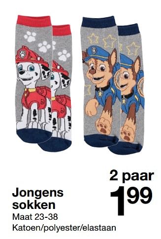 Aanbiedingen Jongens sokken - Huismerk - Zeeman  - Geldig van 16/09/2017 tot 23/09/2017 bij Zeeman