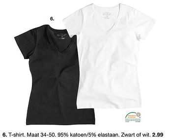 Aanbiedingen T-shirt - Huismerk - Zeeman  - Geldig van 16/09/2017 tot 23/09/2017 bij Zeeman
