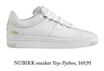 Aanbiedingen Nubikk sneaker yeye python - Nubikk - Geldig van 05/09/2017 tot 01/03/2018 bij De Bijenkorf