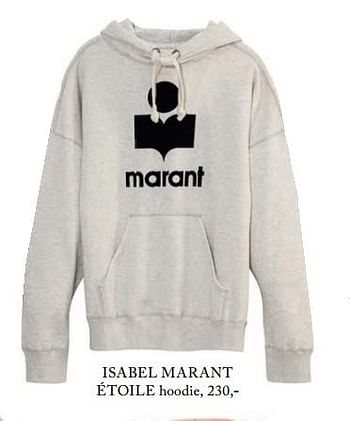Aanbiedingen Isabel marant étoile hoodie - Isabel Marant Ã‰toile - Geldig van 05/09/2017 tot 01/03/2018 bij De Bijenkorf