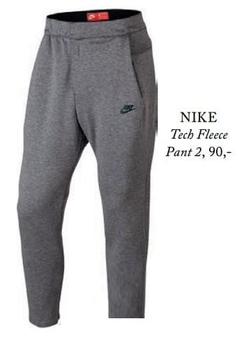 Aanbiedingen Nike tech fleece pant 2 - NIKE - Geldig van 05/09/2017 tot 01/03/2018 bij De Bijenkorf