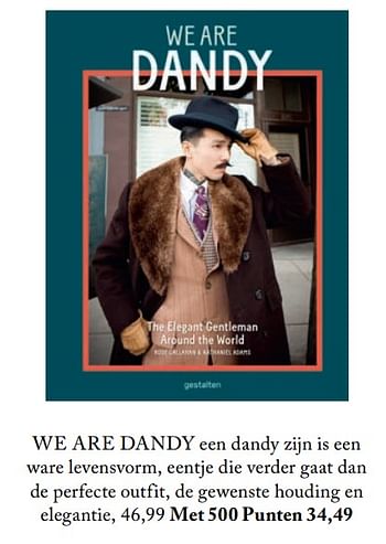 Aanbiedingen We are dandy - Dandy - Geldig van 05/09/2017 tot 01/03/2018 bij De Bijenkorf