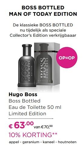 Aanbiedingen Hugo boss boss bottled - Hugo Boss - Geldig van 14/09/2017 tot 01/10/2017 bij Ici Paris XL
