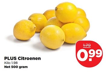 Aanbiedingen Plus citroenen - Huismerk - Plus - Geldig van 17/09/2017 tot 23/09/2017 bij Plus