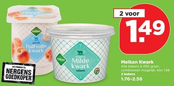 Aanbiedingen Melkan kwark - Melkan - Geldig van 17/09/2017 tot 23/09/2017 bij Plus