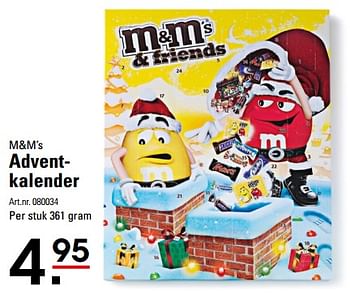 Aanbiedingen Adventkalender - M&amp;M', s - Geldig van 07/09/2017 tot 05/12/2017 bij Sligro