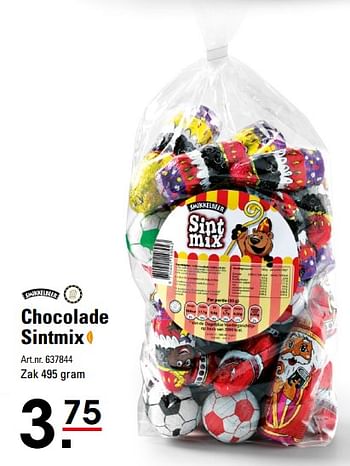 Aanbiedingen Chocolade sintmix - Smikkelbeer - Geldig van 07/09/2017 tot 05/12/2017 bij Sligro