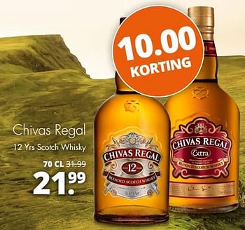 Aanbiedingen Chivas regal 12 yrs scotch whisky - Chivas Regal - Geldig van 14/09/2017 tot 23/09/2017 bij Mitra