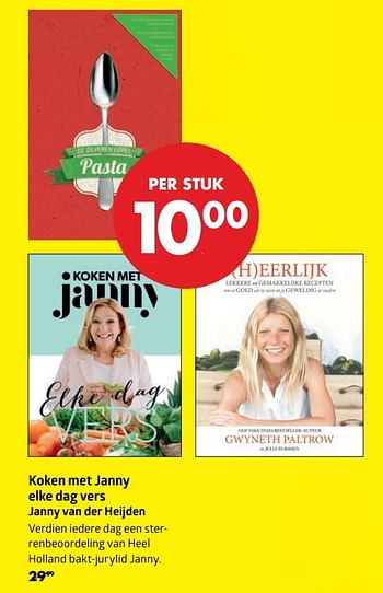 Aanbiedingen Koken met janny elke dag vers janny van der heijden - Huismerk-Bruna - Geldig van 14/09/2017 tot 01/10/2017 bij Bruna
