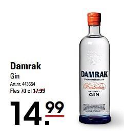 Aanbiedingen Damrak gin - Damrak - Geldig van 14/09/2017 tot 02/10/2017 bij Sligro