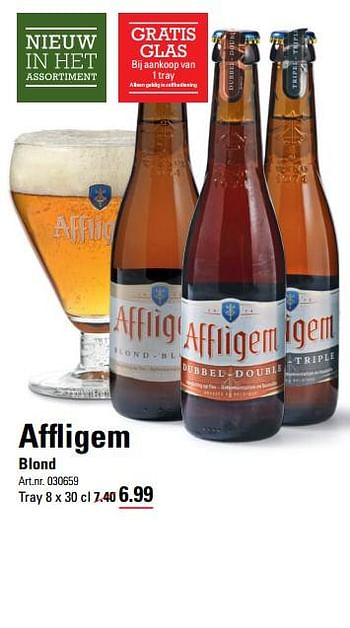 Aanbiedingen Affligem blond - Affligem - Geldig van 14/09/2017 tot 02/10/2017 bij Sligro