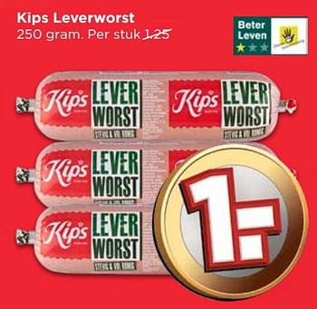 Aanbiedingen Kips leverworst - Kips - Geldig van 17/09/2017 tot 23/09/2017 bij Vomar