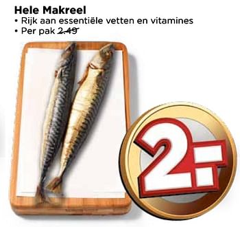 Aanbiedingen Hele makreel - Huismerk Vomar - Geldig van 17/09/2017 tot 23/09/2017 bij Vomar