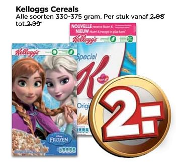 Aanbiedingen Kelloggs cereals - Kellogg's - Geldig van 17/09/2017 tot 23/09/2017 bij Vomar