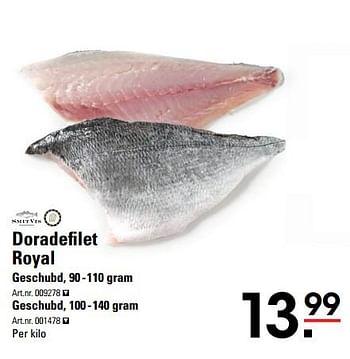 Aanbiedingen Doradefilet royal - Smit Vis - Geldig van 14/09/2017 tot 02/10/2017 bij Sligro