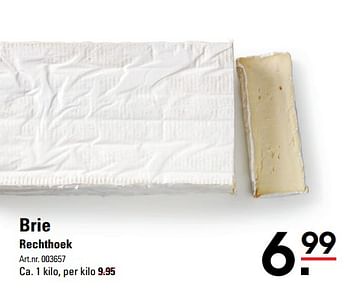 Aanbiedingen Brie rechthoek - Huismerk - Sligro - Geldig van 14/09/2017 tot 02/10/2017 bij Sligro