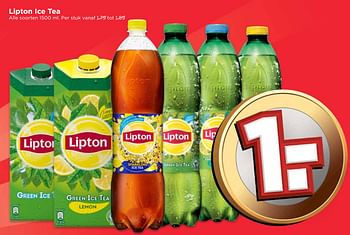 Aanbiedingen Lipton ice tea - Lipton - Geldig van 17/09/2017 tot 23/09/2017 bij Vomar