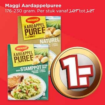 Aanbiedingen Maggi aardappelpuree - MAGGI - Geldig van 17/09/2017 tot 23/09/2017 bij Vomar