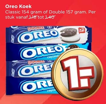 Aanbiedingen Oreo koek - Oreo - Geldig van 17/09/2017 tot 23/09/2017 bij Vomar