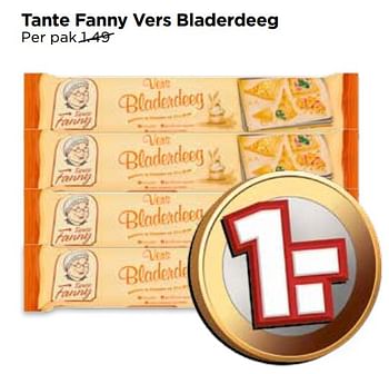 Aanbiedingen Tante fanny vers bladerdeeg - Tante Fanny - Geldig van 17/09/2017 tot 23/09/2017 bij Vomar