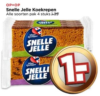 Aanbiedingen Snelle jelle koekrepen - Snelle Jelle - Geldig van 17/09/2017 tot 23/09/2017 bij Vomar