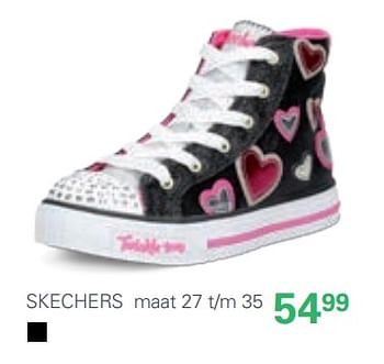 Aanbiedingen Laarsjes - Skechers - Geldig van 16/09/2017 tot 01/10/2017 bij Schuurman Schoenen