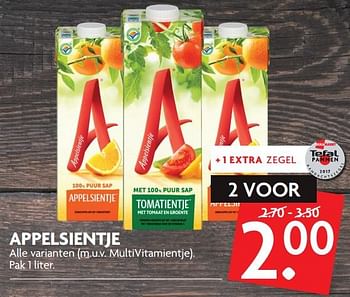 Aanbiedingen Appelsientje - Appelsientje - Geldig van 17/09/2017 tot 23/09/2017 bij Deka Markt