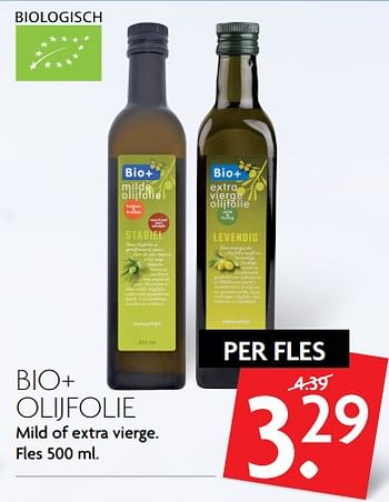 Aanbiedingen Bio+ olijfolie mild of extra vierge - Bio+ - Geldig van 17/09/2017 tot 23/09/2017 bij Deka Markt