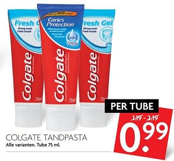 Aanbiedingen Colgate tandpasta - Colgate - Geldig van 17/09/2017 tot 23/09/2017 bij Deka Markt