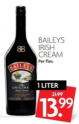 Aanbiedingen Baileys irish cream - Baileys - Geldig van 17/09/2017 tot 23/09/2017 bij Deka Markt