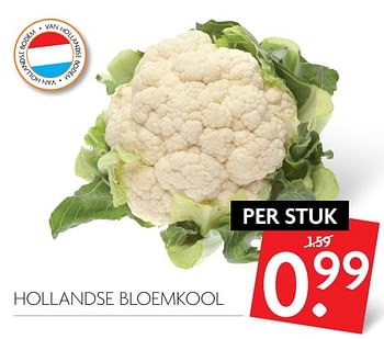Aanbiedingen Hollandse bloemkool - Huismerk - Deka Markt - Geldig van 17/09/2017 tot 23/09/2017 bij Deka Markt