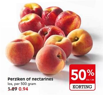Aanbiedingen Perziken of nectarines - Huismerk - Em-té - Geldig van 17/09/2017 tot 23/09/2017 bij Em-té