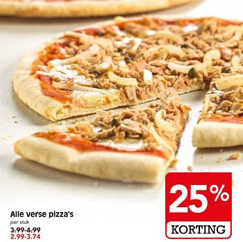 Aanbiedingen Alle verse pizza`s - Huismerk - Em-té - Geldig van 17/09/2017 tot 23/09/2017 bij Em-té