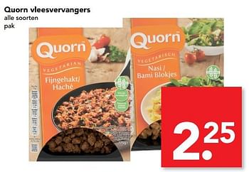 Aanbiedingen Quorn vleesvervangers - Quorn - Geldig van 17/09/2017 tot 23/09/2017 bij Deen Supermarkten