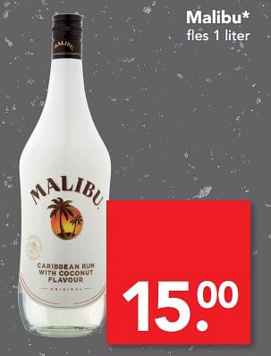 Aanbiedingen Malibu - Malibu - Geldig van 17/09/2017 tot 23/09/2017 bij Deen Supermarkten