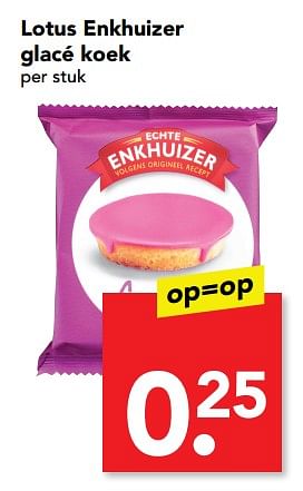 Aanbiedingen Lotus enkhuizer glacé koek - Enkhuizer - Geldig van 17/09/2017 tot 23/09/2017 bij Deen Supermarkten