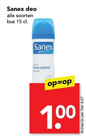 Aanbiedingen Sanex deo - Sanex - Geldig van 17/09/2017 tot 23/09/2017 bij Deen Supermarkten