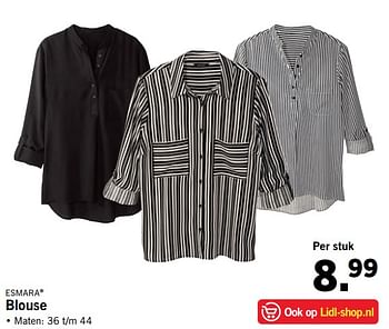 Aanbiedingen Esmara blouse - Esmara - Geldig van 17/09/2017 tot 24/09/2017 bij Lidl